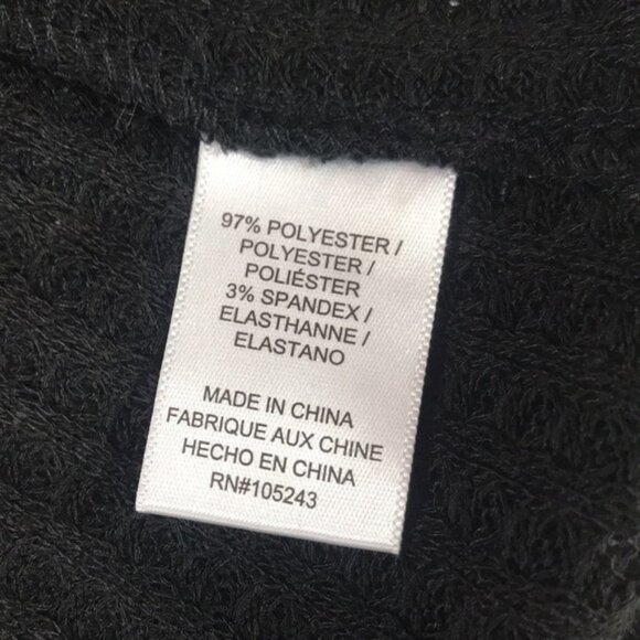 Bobeau Waffle Knit Drape Front Cardigan - Picture 5 of 5